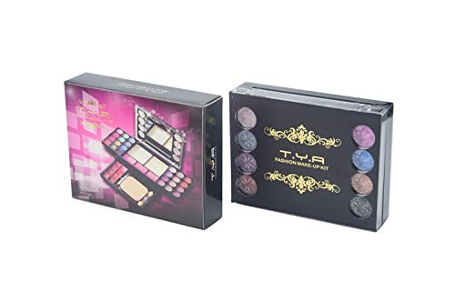 Eyeshadow Palette Makeup Palette 33 Bright Colors Matter and Shimmer Lip Gloss Blush Brushes Cosmetic Makeup Eyeshadow Highly Pigmented Palette