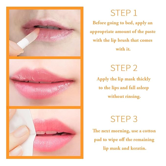 Honey Lip Balm Pot, Propolis Lip Mask, Strawberry Hydrating Propolis Lip Sleeping Mask, Prevent Dry&Cracked, Lip Repair Nourishes the Lip Skin (Honey)