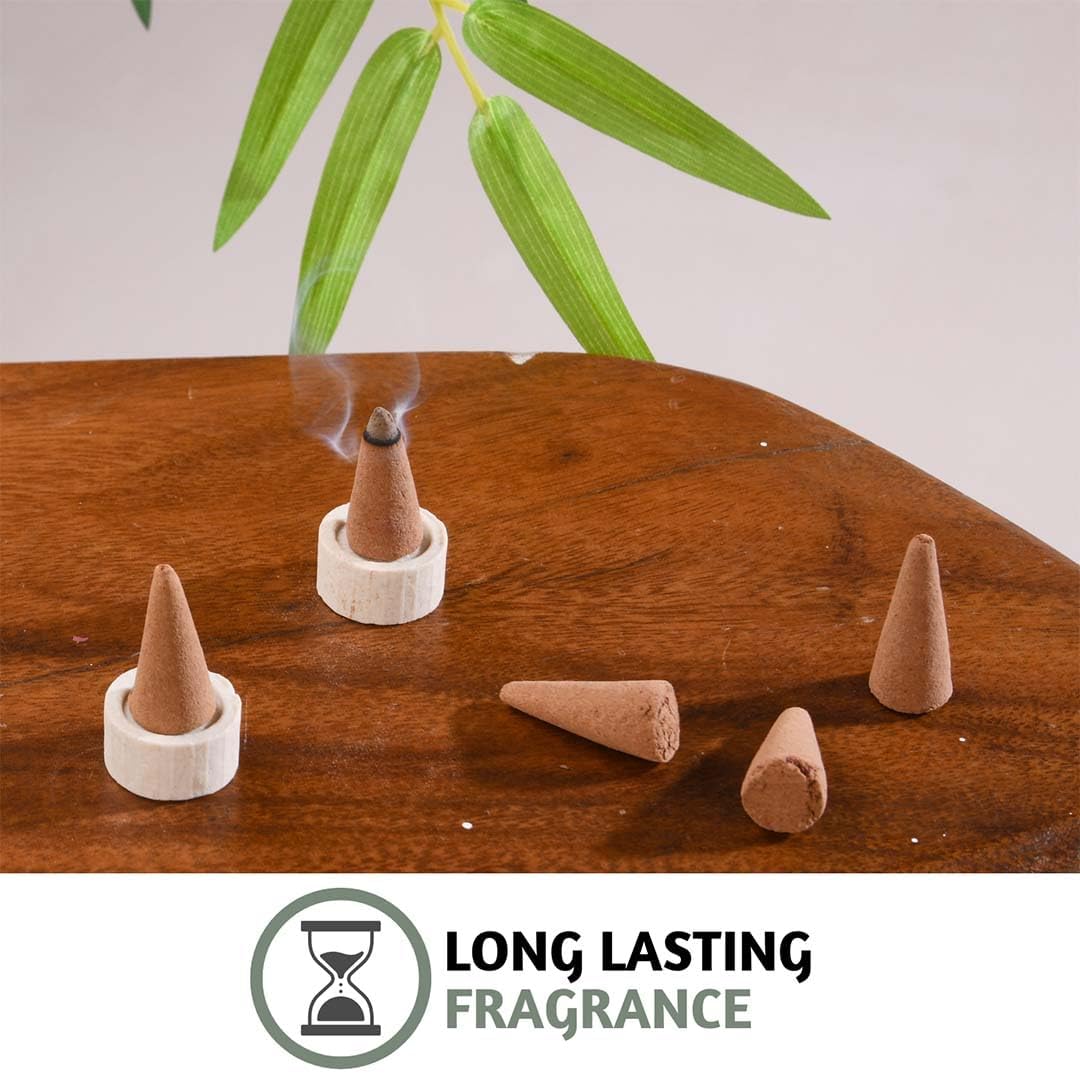 Folkulture Incense Cones | 20 Pc Incense Cone Scented | 2 Fragrance Cone-Insenses - Christmas Cookie & Balsam Cedar | Natural, Non Toxic | Christmas Inscents-Cones | Relaxing, Meditation