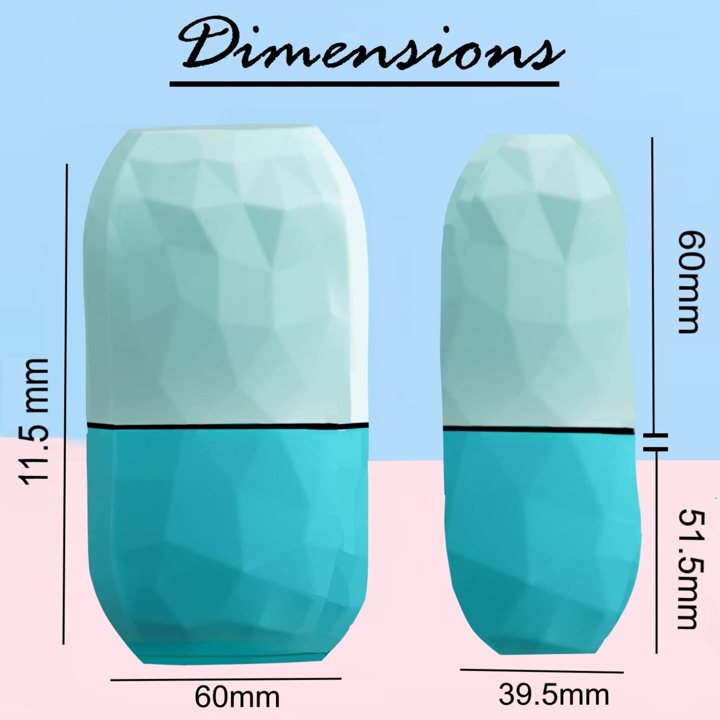 Ice Roller for Face & Eye Puffiness Relief - Enhance Your Natural Glow with Face Ice Roller, Ice Mold for Face with New Leak-Proof Design, Reusable Ice Face Roller-Gift for Women