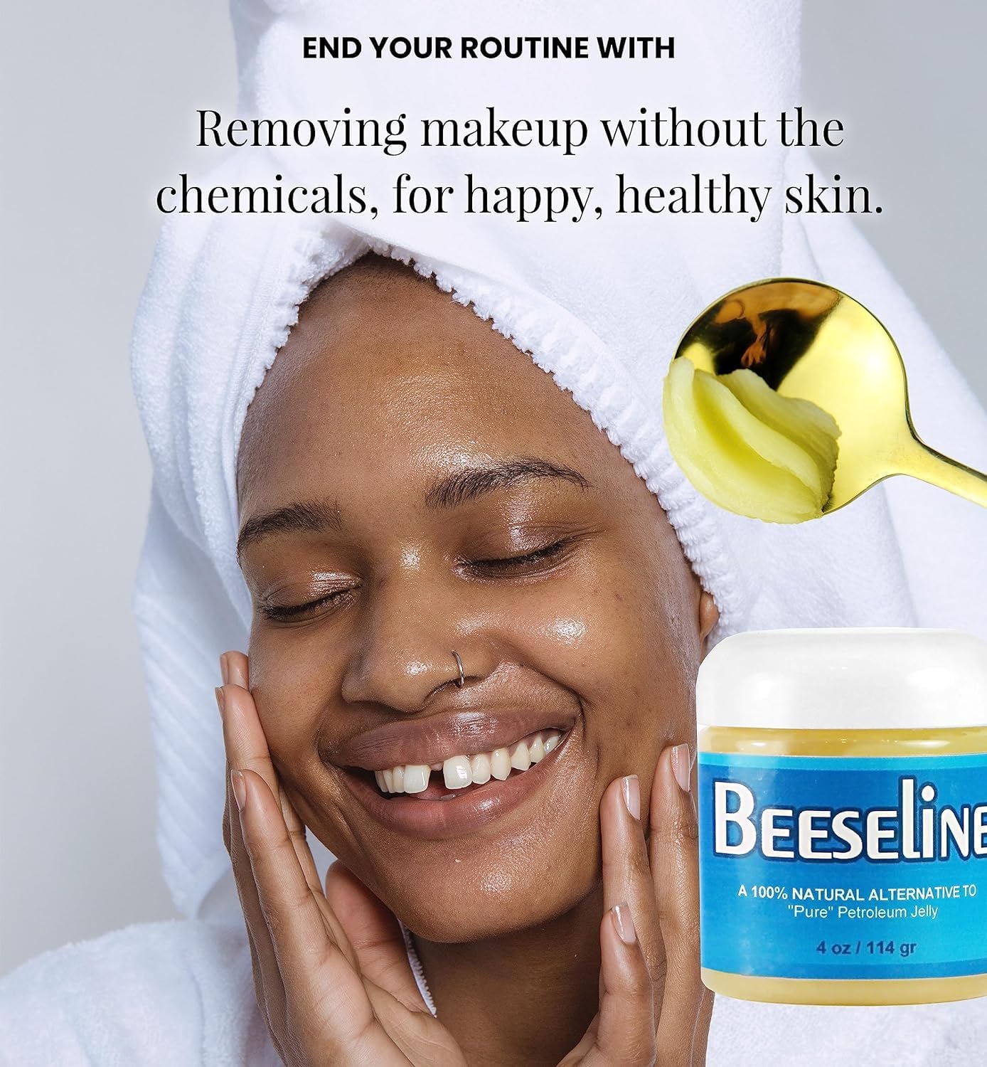 Beeseline Original Unpetroleum - 100% Natural & Hypoallergenic Alternative to Petroleum Jelly - Lips, Hands, Baby, Makeup Remover and More (4 Ounce)