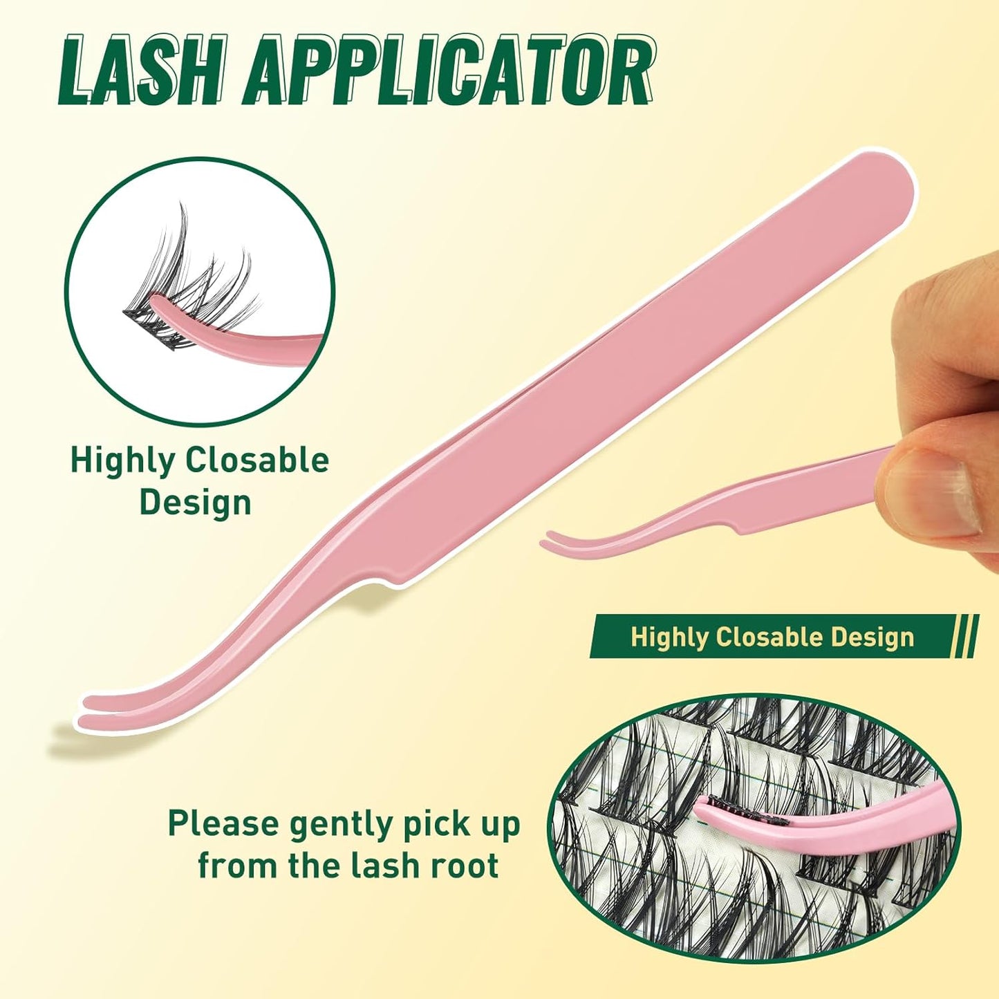 KEYYOULASH DIY Lash Extension Kit 144pcs 8-18MIX Lash Clusters Eyelash Extension Kit with Lash Bond and Seal,Remover,Applicators for DIY Lash Extensions at Home (KY03 Kit)