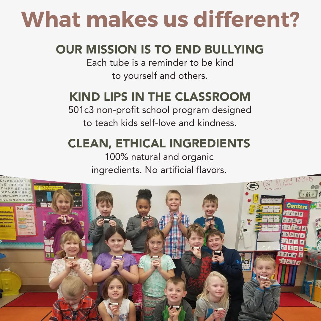 Kind Lips Vanilla Lemon Lip Balm 2-Pack - USDA Organic, Natural Chapstick Alternative for Dry Lips | Gluten-Free, Cruelty-Free