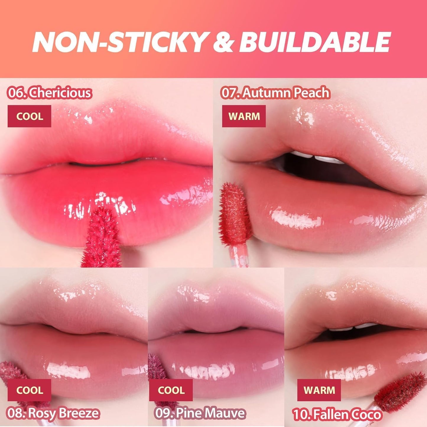 MILKTOUCH Jelly Fit Lip Tint (04 Mute-Ficial Plum) with Cooling Plumping Effect and Water-Based Non-Sticky Texture | Long Lasting Korean Beauty Lipstain Tinted Gloss Oil Brown K Makeup