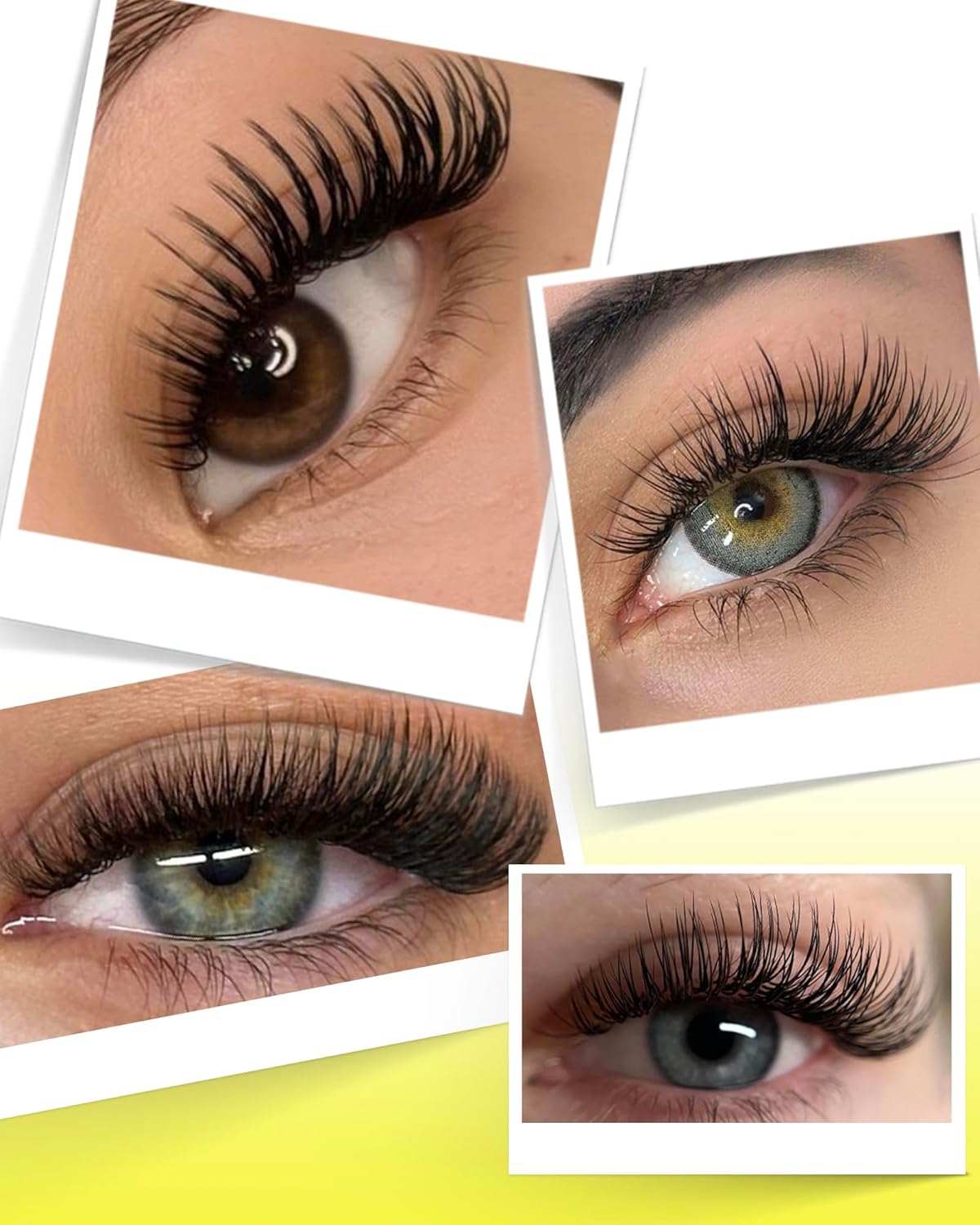 BEYELIAN Eyelash Extension 0.15 D Curl 7-15mm Mixed Tray Easy Fan Lash Extensions Volume Lashes 100°/212°F High Temperature Resistant Classic Professional Use Natural Matte Black(0.15 D 7-15mm Mix)