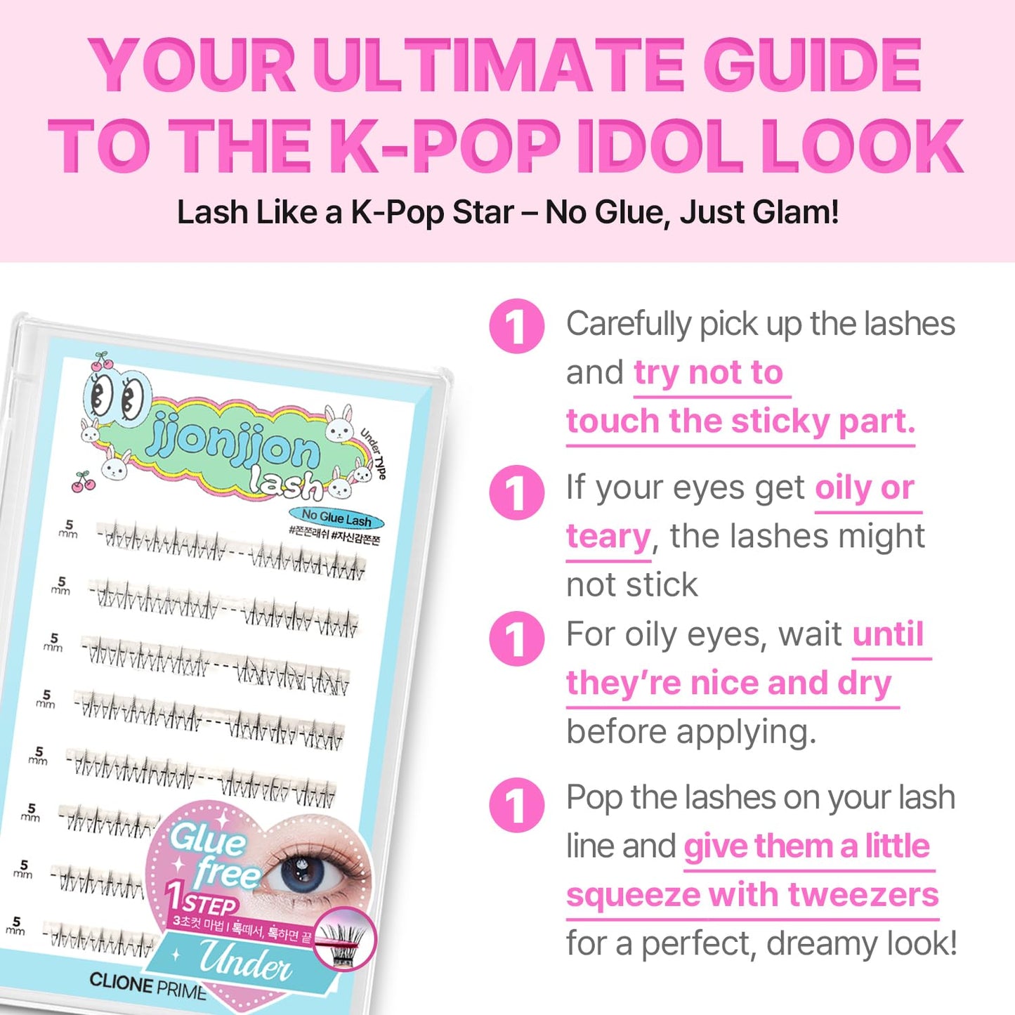 Korean Self Adhesive Lash Clusters Dolly Look No Glue Press On Pre Bond Lash Clusters Fluffy Self Adhesive False Eyelashes No Glue Needed Reusable Wispy Eyelash Extensions