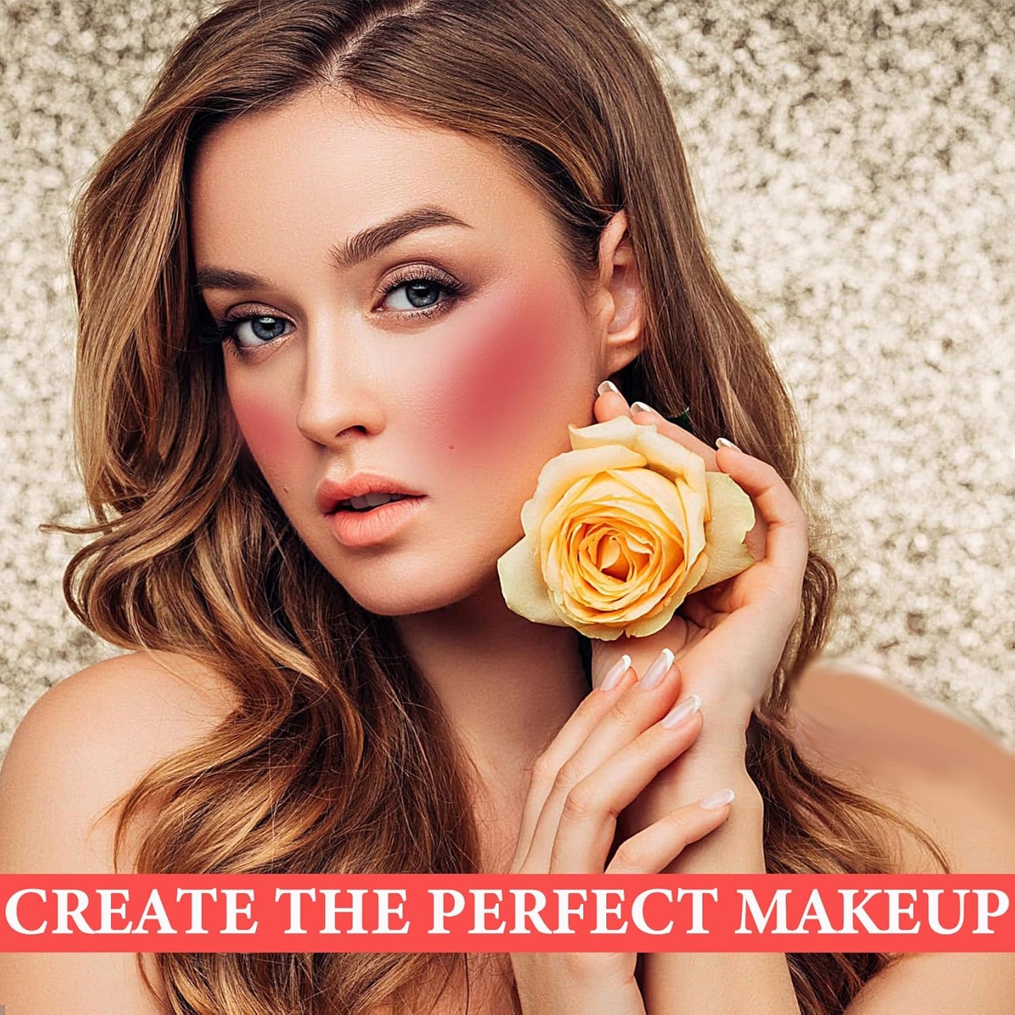 Cream Blush Stick Makeup,Blush Stick for All Skin Tones,Easy to Color,Soft Long Lasting Lightweight Blush Face Makeup Stick,Waterproof Multi Stick for Cheeks & Lip & Eyes(#104)