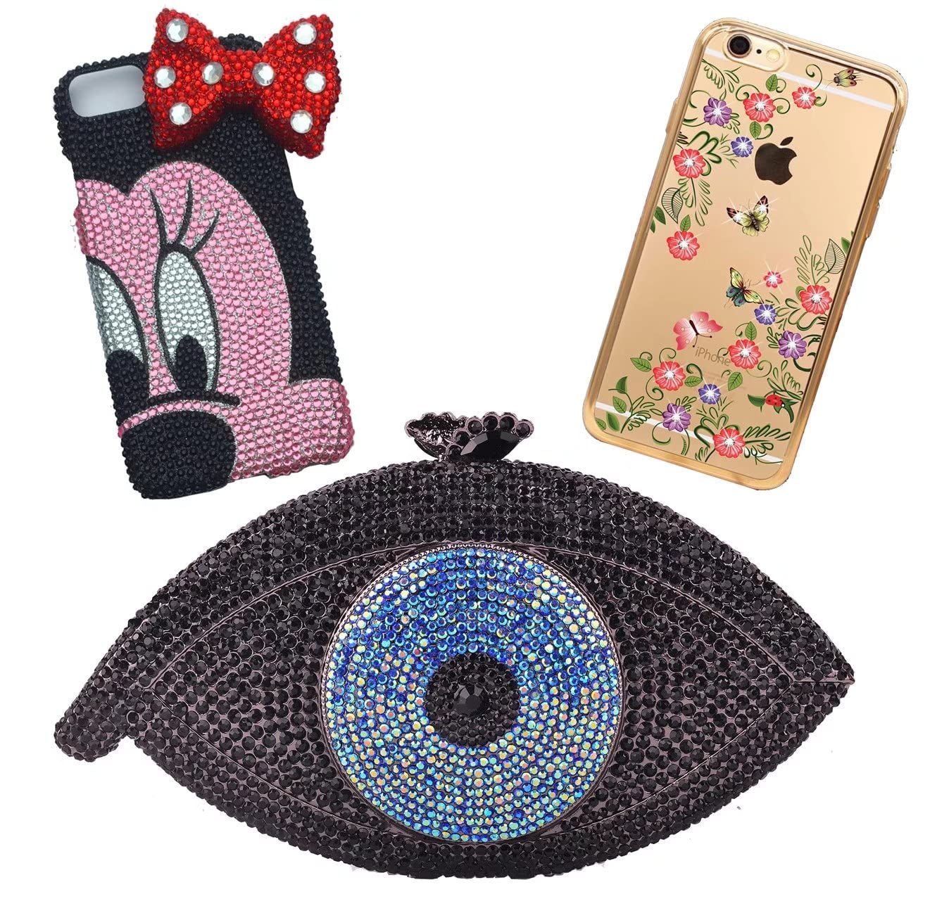 3000 Pieces SS12 3mm Flatback Rhinestones Clear Glass Round Gems Crystals for Nail Art DIY Crafts Clothes Shoes Bags (Light Blue)