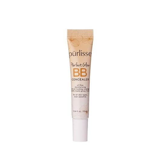 pūrlisse BB Concealer - BB Cream for All Skin Types - Oil-Free Moisturizing, Smooths Blemishes - .34 Ounce (Light)