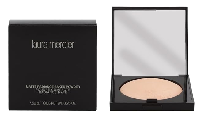 Laura Mercier Matte Radiance Baked Powder Highlight, No. 01 Golden Nude, 0.26 Ounce