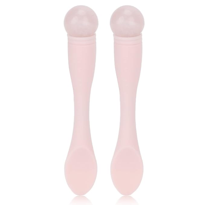 2pcs Eye Cream Applicator Stick,Jadestone Eye Massage Sticks Silicone Scoop Tool For Eye Anti Wrinkle Reduce Puffiness Fatigue Relief()