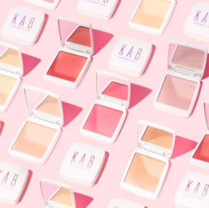 KAB Cosmetics - Pressed Powder - Ultra-Fine Pigment Shimmer Highlight Makeup in Hand-Picked Tones for All Skin Types - Cruelty-Free Face Highlighter for Poreless Look by KAB, Bronzed Babe