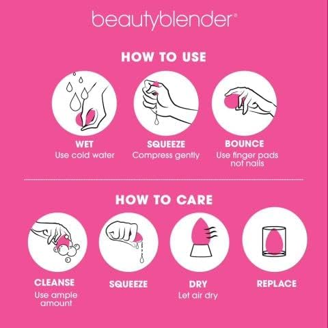Beautyblender® | Nova Beauty Blender Makeup Sponge, Super-Soft Foam Easily Blends Foundations, Powders & Creams, Made in USA, Reusable, Washable, Streak Free Application, Vegan, Cruelty Free