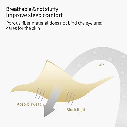 PERFECTSIGHT Sleep Eye Masks, Cute Cat Silk Sleep Eye Cover Lightweight Adjustable Eyeshade Mask Cover for Women Men Sleep Travel Nap (Black)