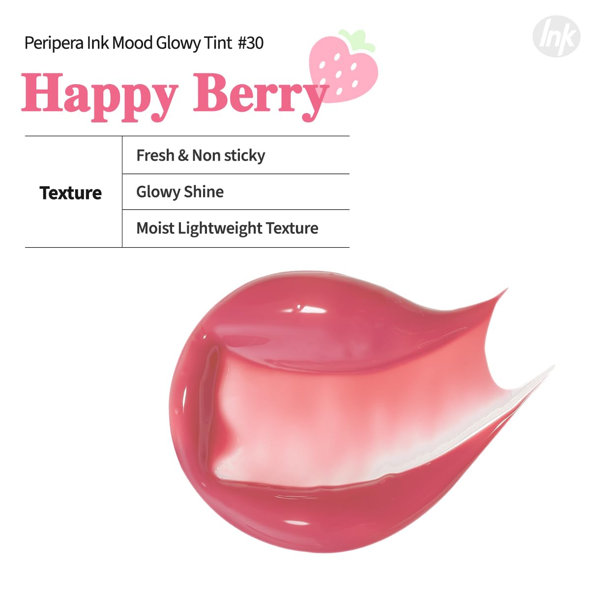 Peripera Ink Mood Glowy Tint (030 HAPPY BERRY)