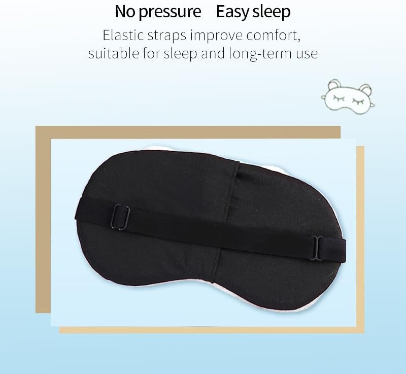 PERFECTSIGHT Owl Sleep Eye Masks, Cute Plush Sleep Eye Cover Lightweight Adjustable Eyeshade Faux Fur Mask Cover for Women Men Sleep Travel Nap