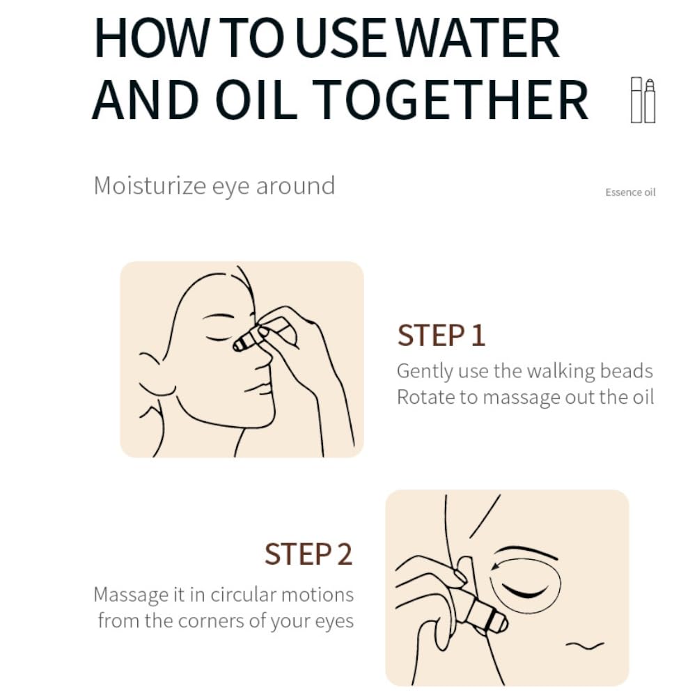 2 Pack Caffeine Eye Serum Under Eye Roller Cream For Dark Circles And Puffiness, Caffeine Eye Cream 360 Massage Ball Reduce Fine Lines Wrinkles And Bags Under Eyes, Hydrates Brightens Under Eye Area