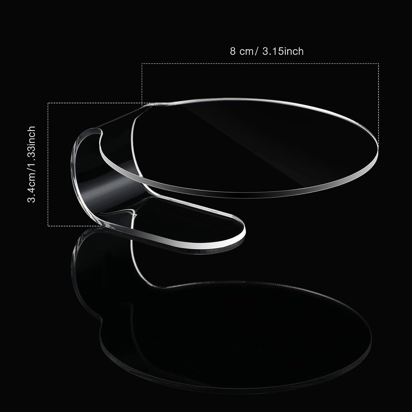 Makeup Mixing Palette 2 Pieces Handheld Makeup Mixing Tray Acrylic Foundation Mixing Tray Clear Foundation Palette Eyeshadow Makeup Hand Palette Cosmetic Foundation Dish for Makeup Blending