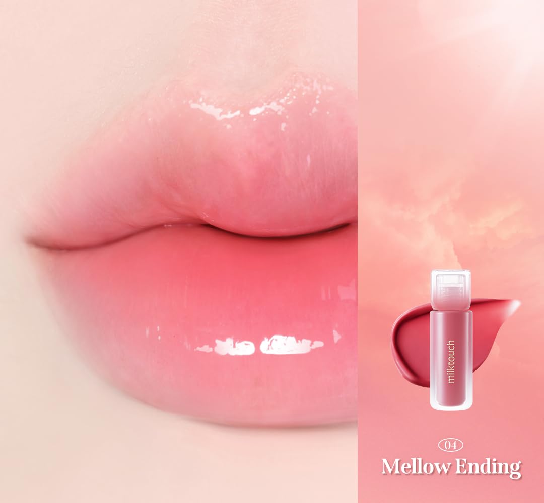 MILKTOUCH Dew Stain Sheer Lip Gloss (04 Mellow Ending, 0.14 Fl Oz (Pack of 1))