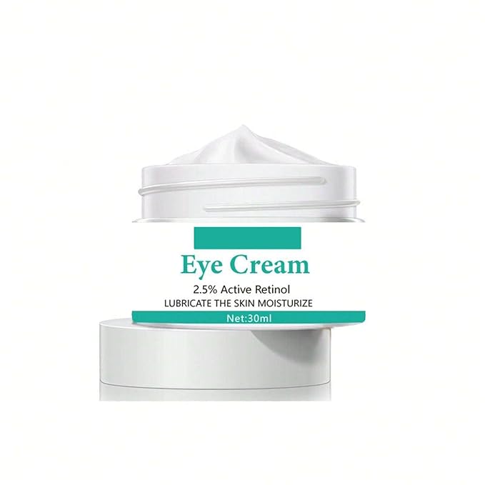Eye Cream with 2.5% Active Retinol Anti Puffiness Caffeine Under Eye Cream Collagen Deep Moisturizing Anti Wrinkle Reduce Fine Lines Improve Dark Circles Anti Aging