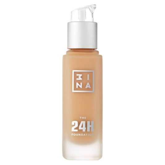 3INA The 24H Foundation 636-24H Long-Wearing Formula - Medium To High Buildable Coverage - Smooth Matte Finish - Expanded Shade Selection - Waterproof, Cruelty Free, Vegan Makeup - 1.01 Oz