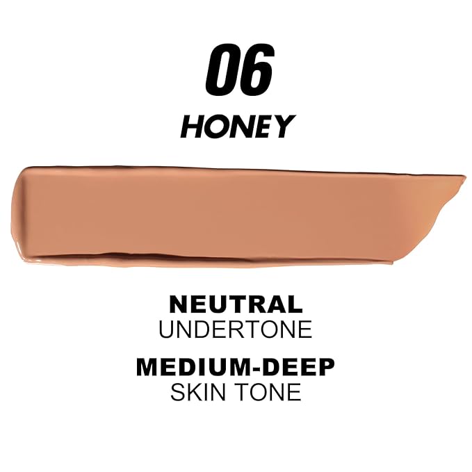 FOCALLURE 2 Pcs Liquid Foundation, Skin Evolution Foundation + Concealer, Full Coverage Foundation Makeup, Durable, Waterproof, Oil-Control, Hides Wrinkles & Lines, Honey