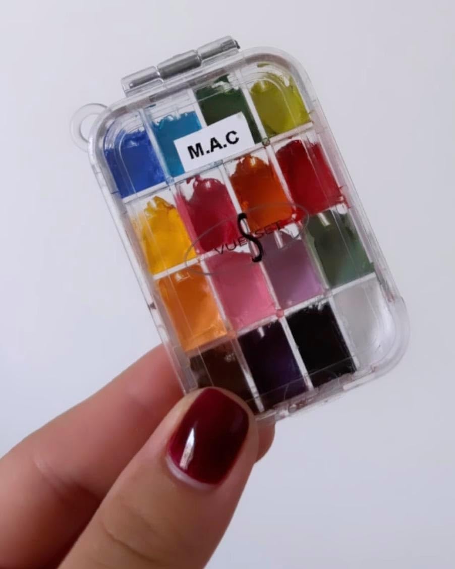 Bella - 16 Sections small Empty lipstick palette depotting makeup container