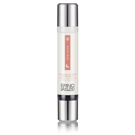 Erno Laszlo Day & Night Anti-Wrinkle Intensive Eye Cream, Mature Skincare, Anti-Aging Eye Cream Helps with Dark Circles, Fine Lines, Crow’s Feet, 2 x 0.27 Fl. Oz.