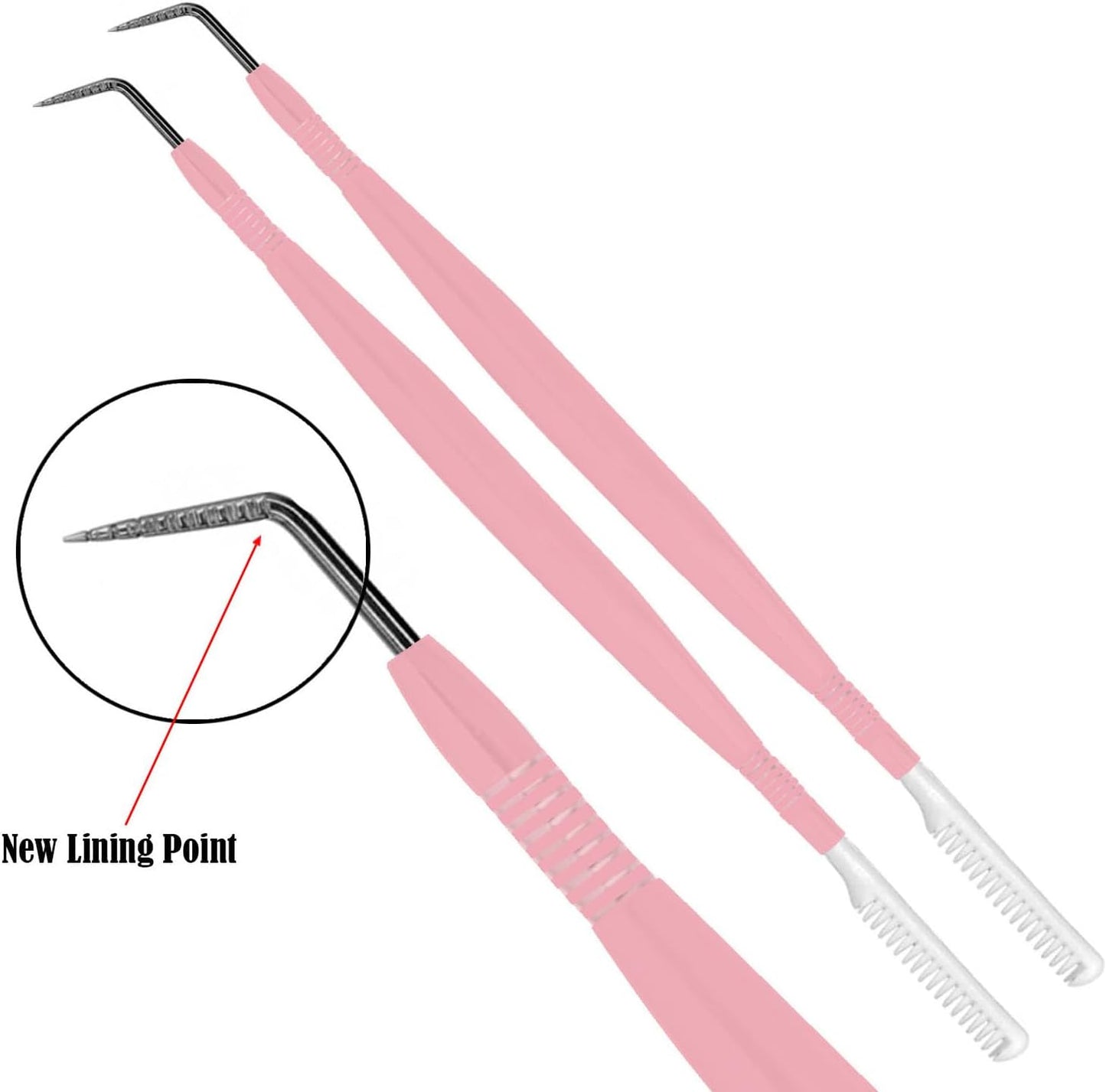 Kit Lash Lifting Tool & Lash Isolation Helper, Isolator Tool Eye Lash Tool Kit - Lash Perm and Tint Kit - Precision Lash Comb Separator Eye Lash Tint Kit & Y Brush Lash Lift Tool with Comb Pink