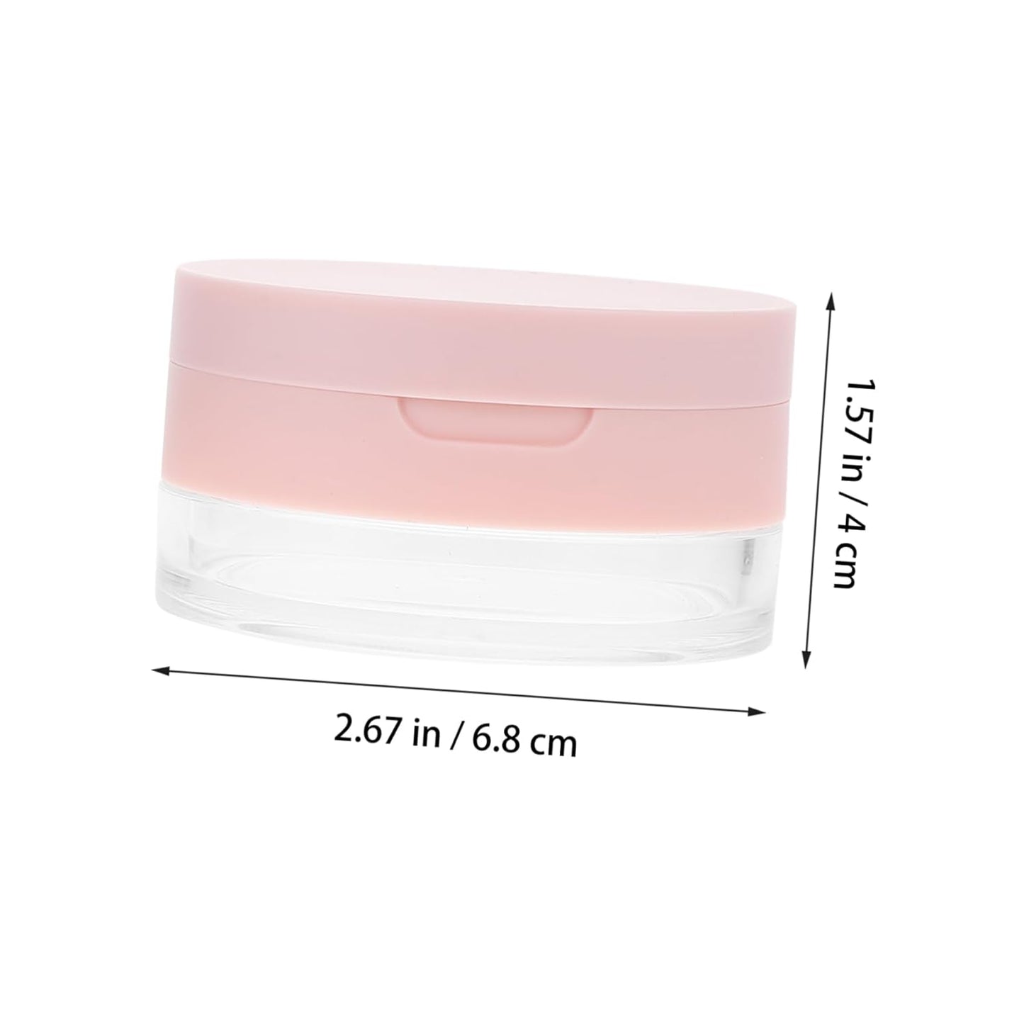 2-piece Mini Empty Cushion Compact Case for Portable Makeup Powder Storage