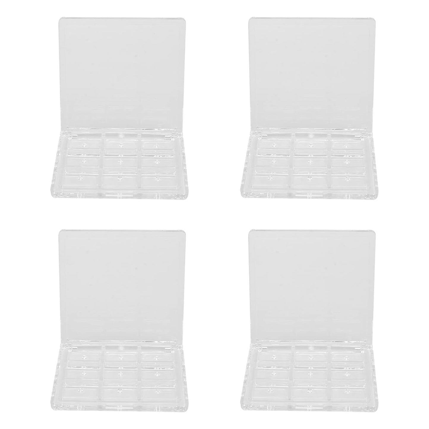 Empty Eyeshadow Palette Eyeshadow Makeup Palette Lipstick Container Makeup Empty Case for Blush Lipstick, 4Pcs 36 Grids