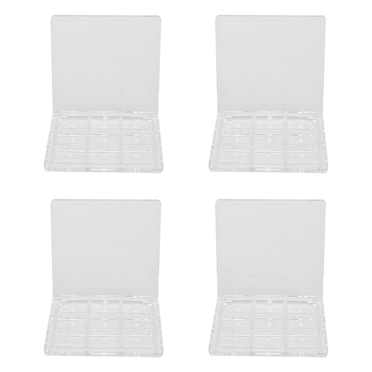 Empty Eyeshadow Palette Eyeshadow Makeup Palette Lipstick Container Makeup Empty Case for Blush Lipstick, 4Pcs 36 Grids