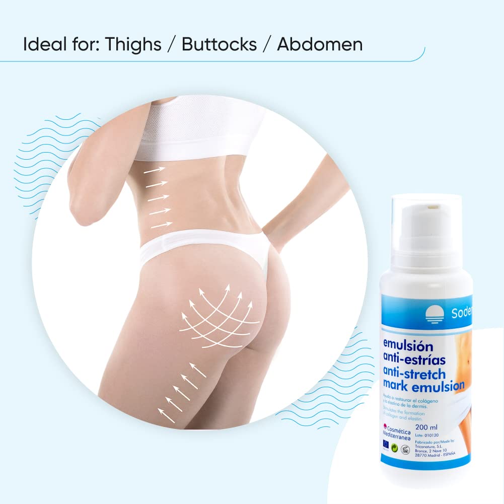 Anti-stretch mark cream ideal for pregnancy/Prevents and reduces the formation of stretch marks and scars/Regenerating postpartum anti-stretch mark gel with Rose Hip Hip oil