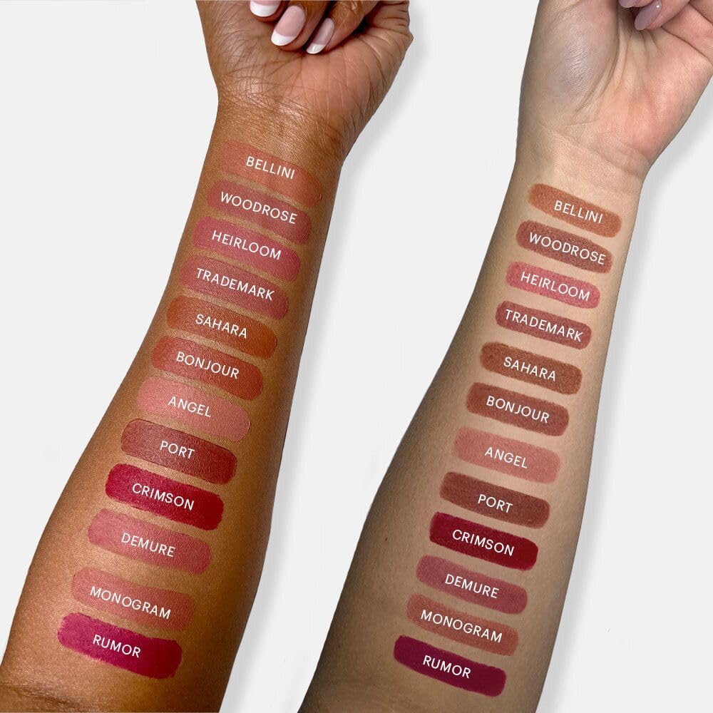 Glo Skin Beauty Suede Matte Lip Crayon (Woodrose) - Longwearing Formula Stays On All Day, With Conditioning Shea Butter + Mango Seed Oil for a Velvety Smooth Finish