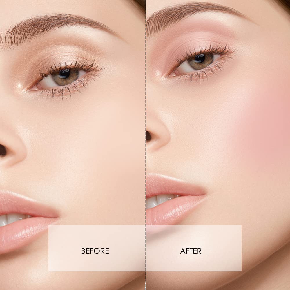 CATKIN Powder Blush Pink Nude Eyeshadow Palette Cheek Highlighter Makeup Palette (C01 Pink)