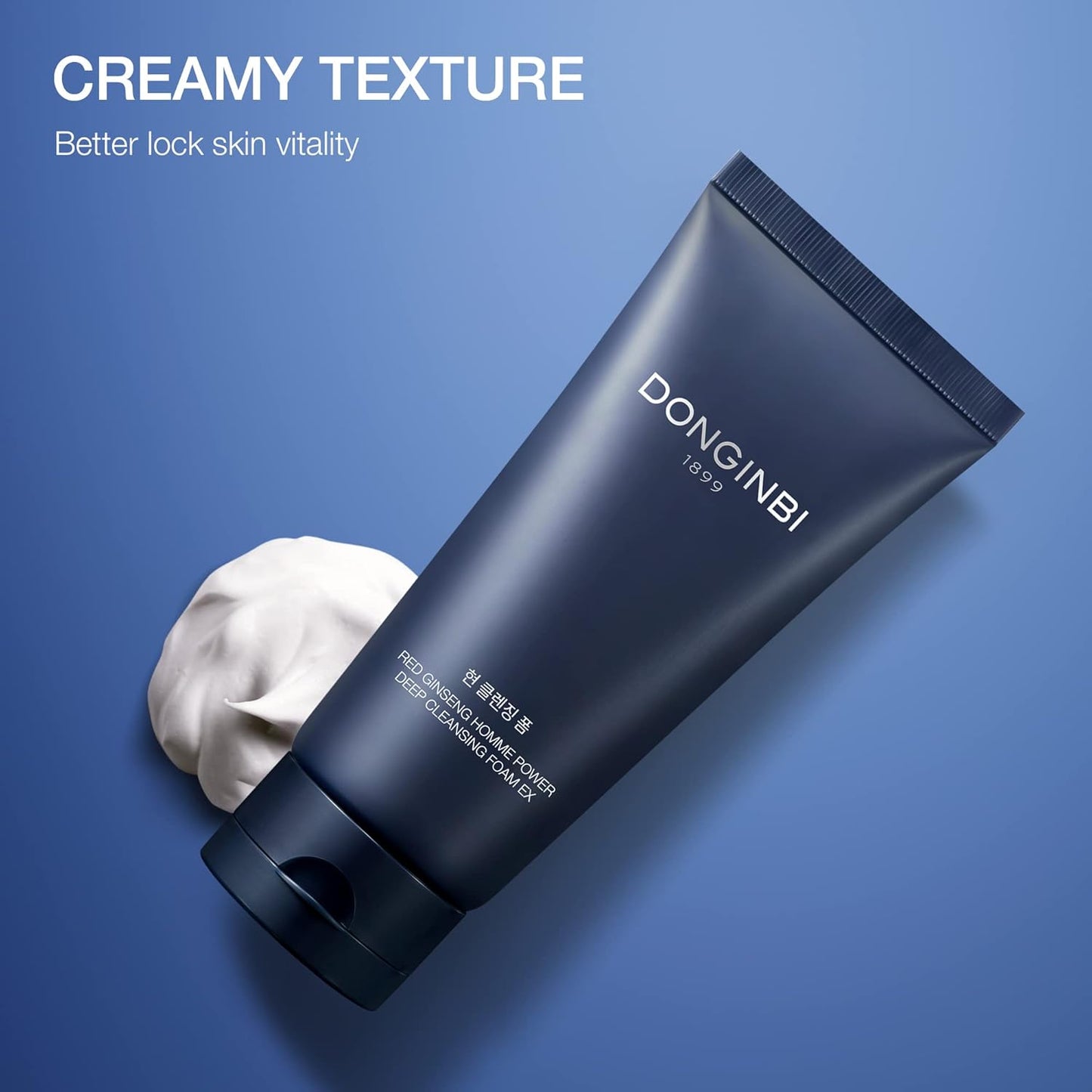 Donginbi Red Ginseng Homme All-in-One Special Set - Hydrating Korean Red Ginseng Essence(4.06 floz), Glycolic & Squalane Acid Face Wash, AHA Exfoliant, Korean Skin Care Set Gifts for Men