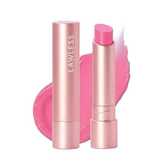 "LAWLESS Forget the Filler Lip Plumping Line-Smoothing Tinted Balm, Baby Doll, Pink, 0.09 Ounce"