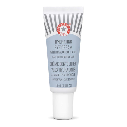 First Aid Beauty Hydrating Eye Cream With Hyaluronic Acid – Helps Reduce Puffiness and Hydrate, Smooths Fine Lines & Wrinkles – 0.5 oz