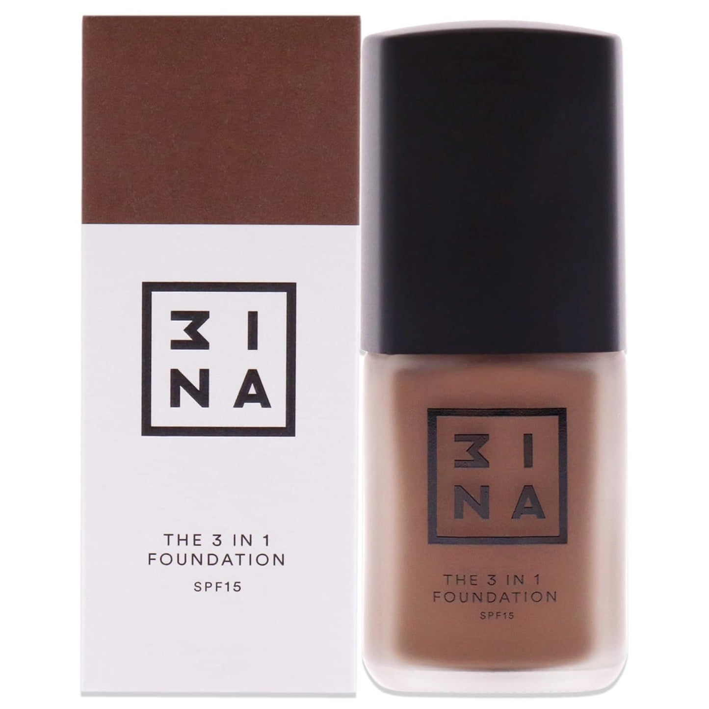 3INA The 3-In-1 Foundation 217 - Vegan Formula - Combination Of Primer, Concealer And Foundation - Medium Coverage - Natural Finish - Perfect For Covering Lines And Blemishes - Long Lasting - 1.01 Oz