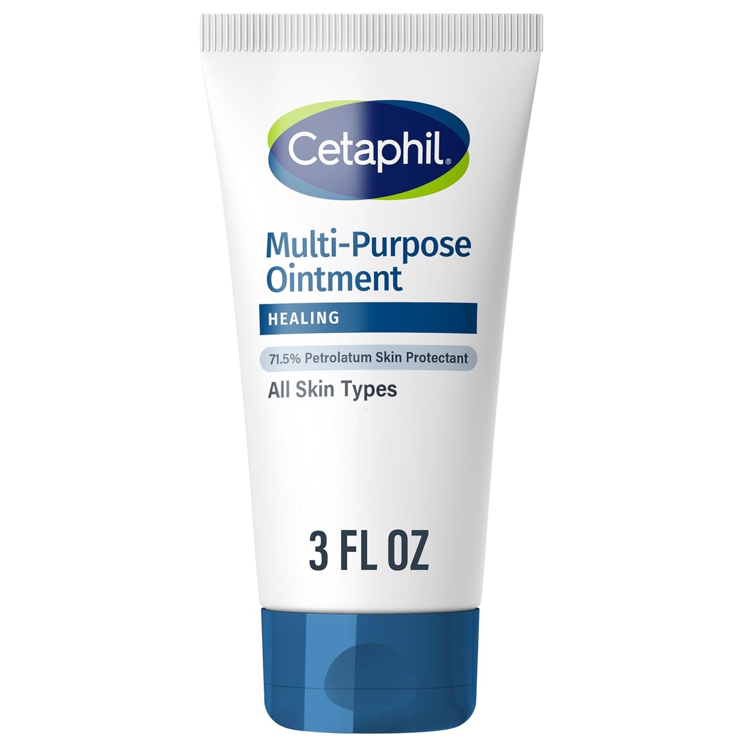 CETAPHIL Healing Ointment, 3 oz, For Dry, Chapped, Irritated Skin, Heals and Protects, Soothes Cracked Hands and Chapped Lips, Hypoallergenic, Fragrance Free