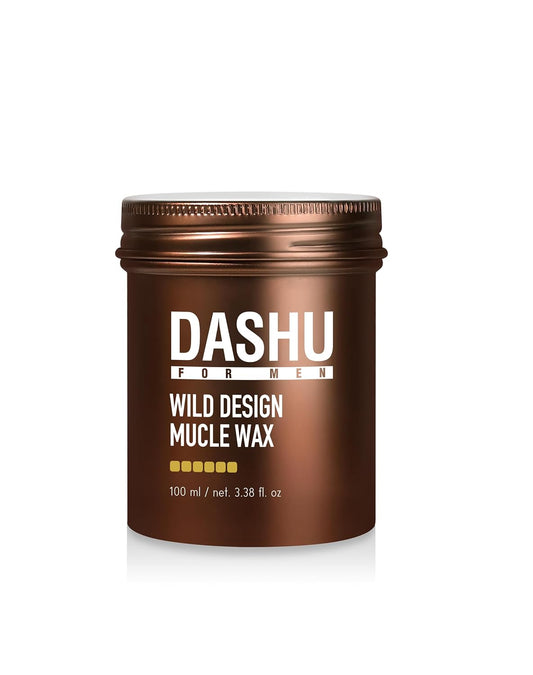 DASHU Wild Design Mucle Wax 3.5oz – Strong Hold Without Shine, Easy to Wash, Styling Wax