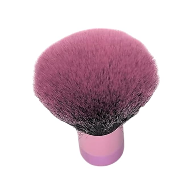 Luxurious and Large Soft Fluffy Powder Brush, Use as a Spray Tan Finishing Tool, Multipurpose Face and Body Barber and Beauty Tool, Large Kabuki Brush by BevyGold (Pink)