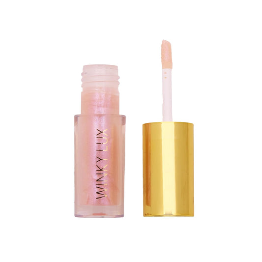 Winky Lux Birthday Cake Barely There Sheer Tinted Lip Oil – Hydrating, Shimmery Gloss, Non-Sticky, Long-Lasting Balm with Jojoba Oil & Vanilla Scent
