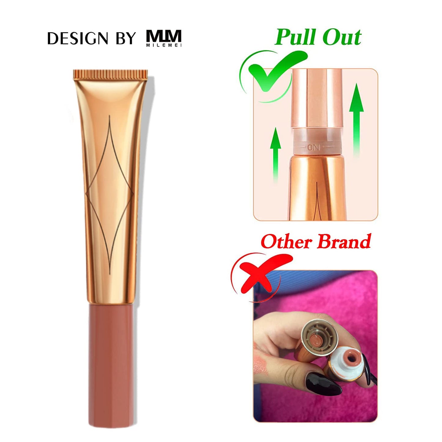 Highlighter Contour Beauty Wand Face Concealer Contouring with Halo Glow Liquid Filter Long Lasting & Smooth Matte Finish Liquid Illuminator Makeup Stick (04 Pear White)