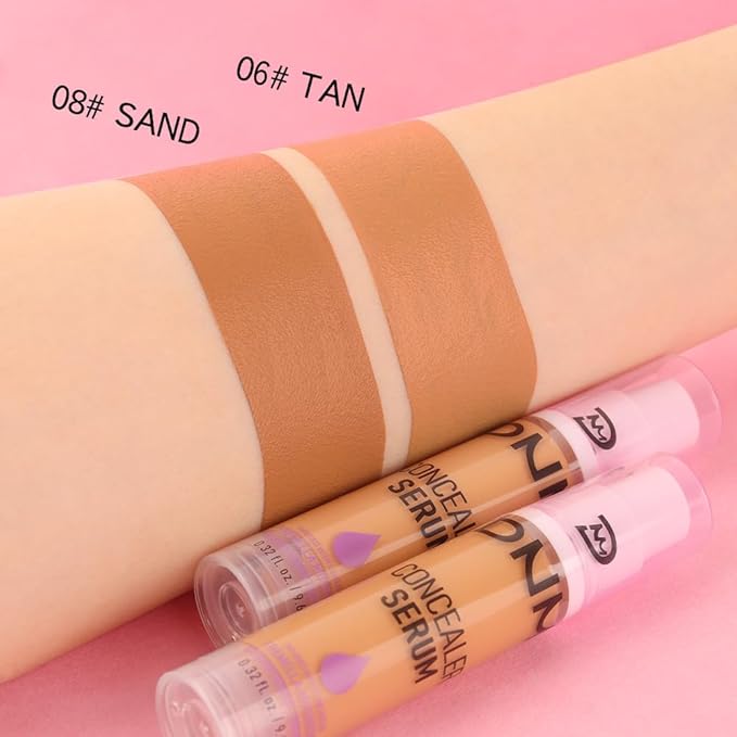 1 Pack Matte Oil Free Concealer Foundation Cream,Professional Make-up Base Facial Matte Full Coverage Liquid Tattoo Concealer Hide Foundation Primer Makeup.Long-Lasting-1 Fl.Oz (06 TAN)