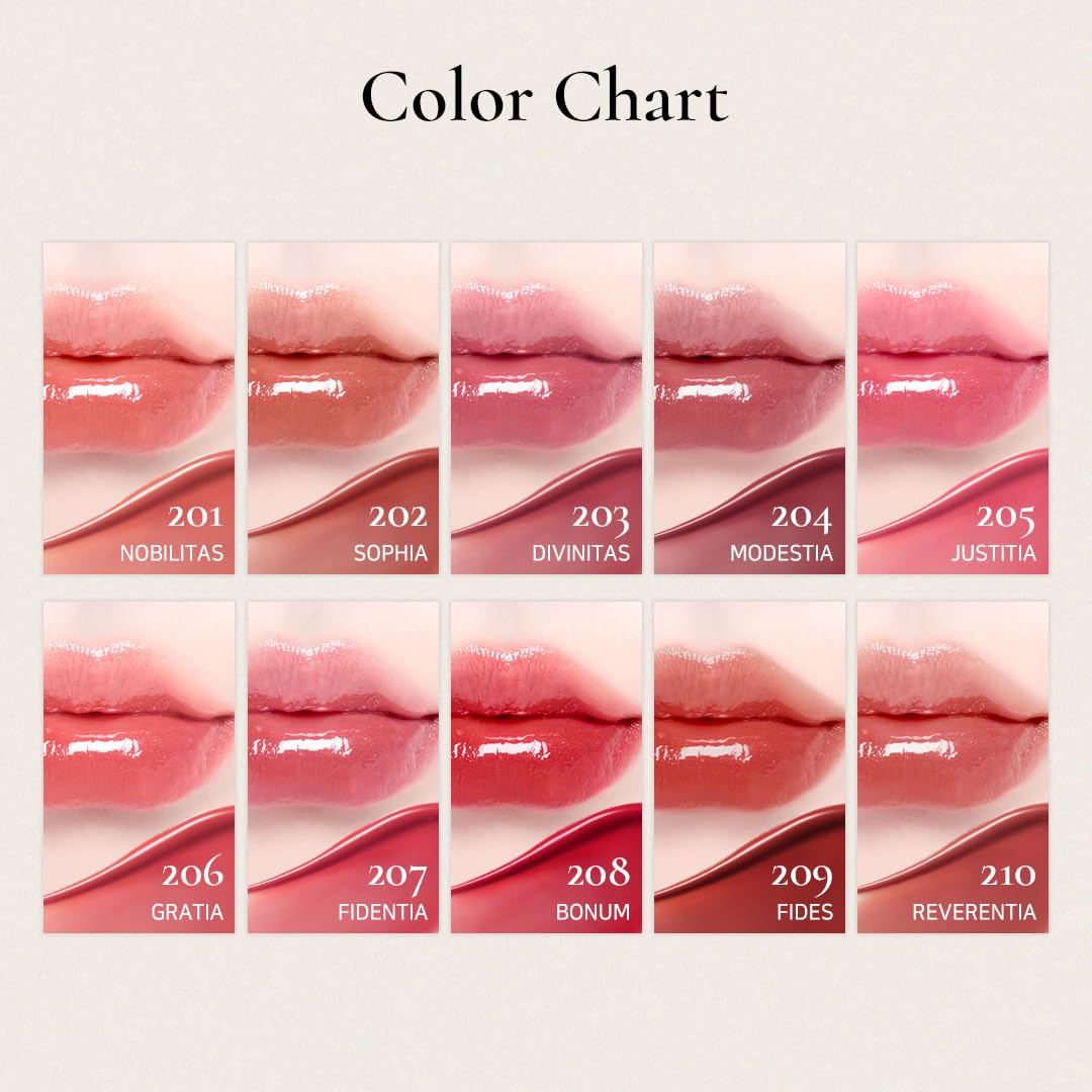 DINTO Blur-Glowy Lip Tint - Glossy Finish, Hydrating, Long Lasting, Lightweight Texture, Non-Sticky, Vegan & Cruelty-Free, K beauty (219 Ave Maria, 0.11 fl.oz)