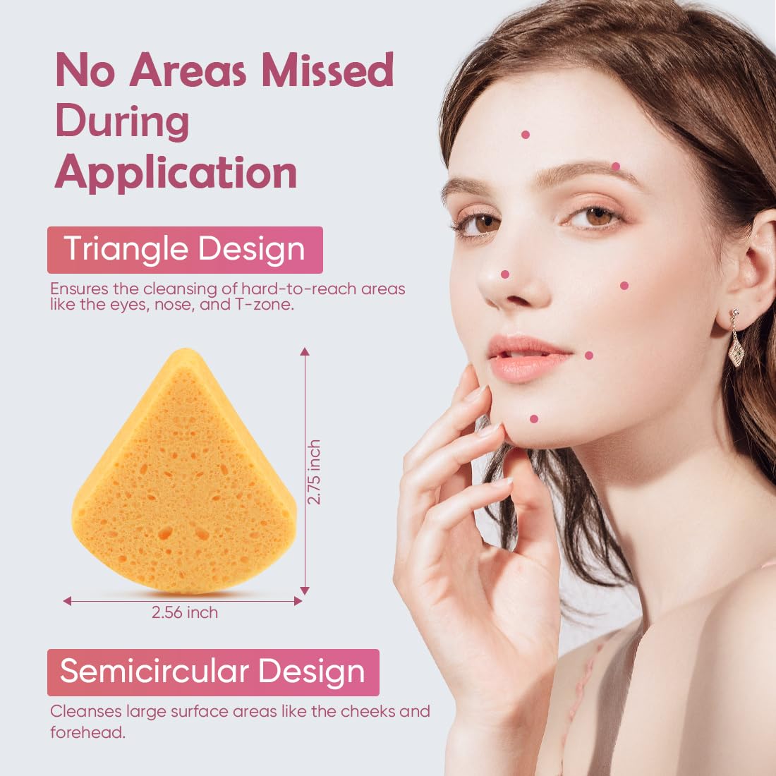 AIDEA 96Count Facial Sponges Compressed, Face Sponges for Cleansing, Natural Cosmetic Makeup Sponges, Sponges for Washing Face, Exfoliating, Makeup Removal, Travel Essentials for Women