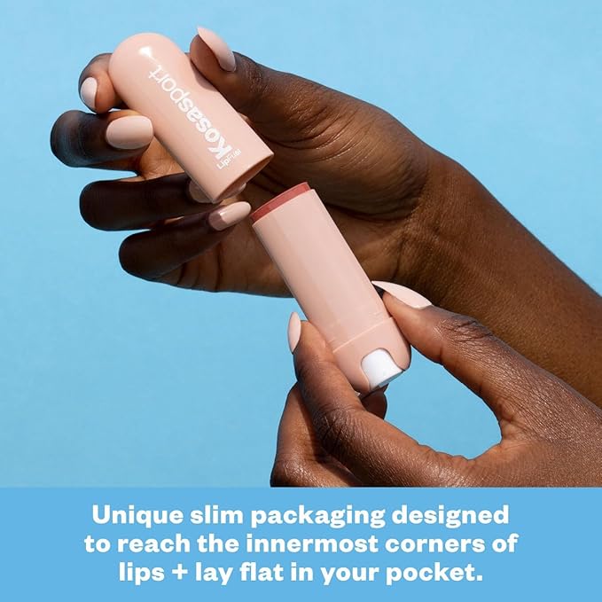 Kosas Lipfuel Hyaluronic Active Sport Lip Balm - Hydrates, Energizes and Protects - Natural Lip Treatment and Care (Flow)