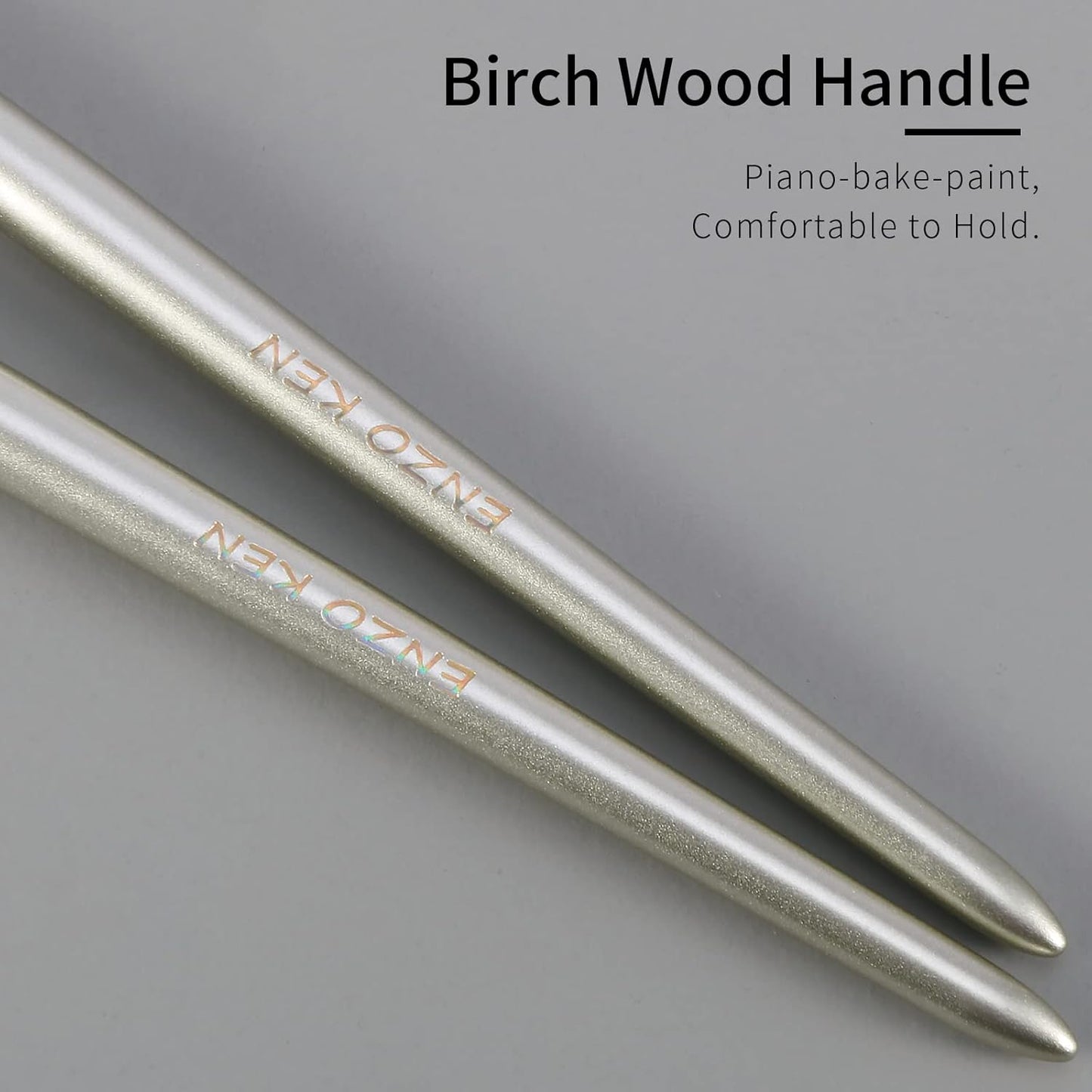 Natural Pony Hair Eye Shadow Brush by ENZO KEN, Small Nose Contour Brush, Angled Eyeshadow Brush, Angled Eye Shadow Brush, Single Eyeshadow Brush, Eye Brushes, Eyeshadow Blending Brush. (Gold, E202)