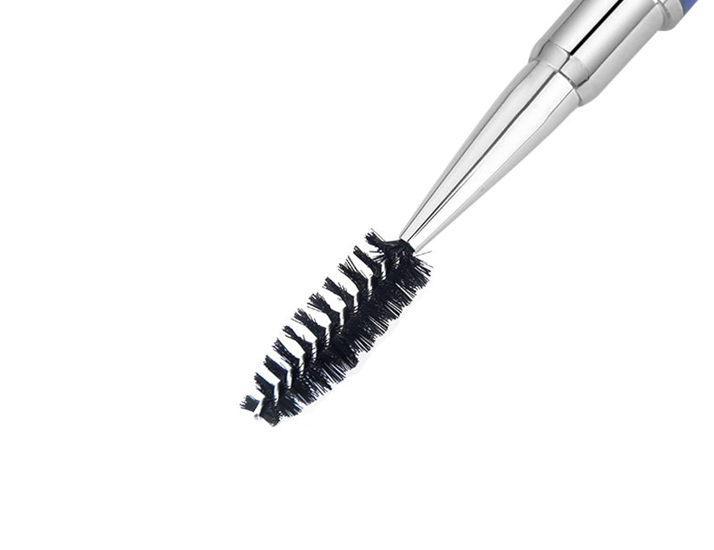 2PCS Mascara Brushes Eyebrow Eyelash Brushes Mascara Wands Spooly Applicators Eye Brushes Portable Cosmetic Brushes with Cap Spoolies Brushes for Eyelash Extensions and Eyebrows, Silver